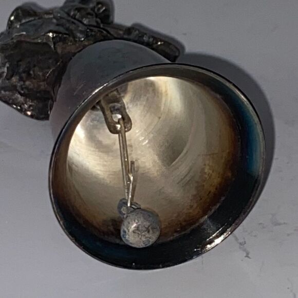 New England Collectors Society Bell Beatrix Potter Hunca Munca Silver Plate - Picture 8 of 9